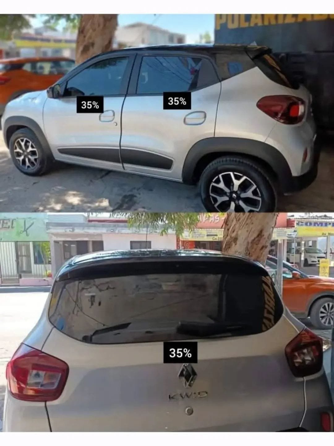 Polarizado automotriz tono 35 por ciento